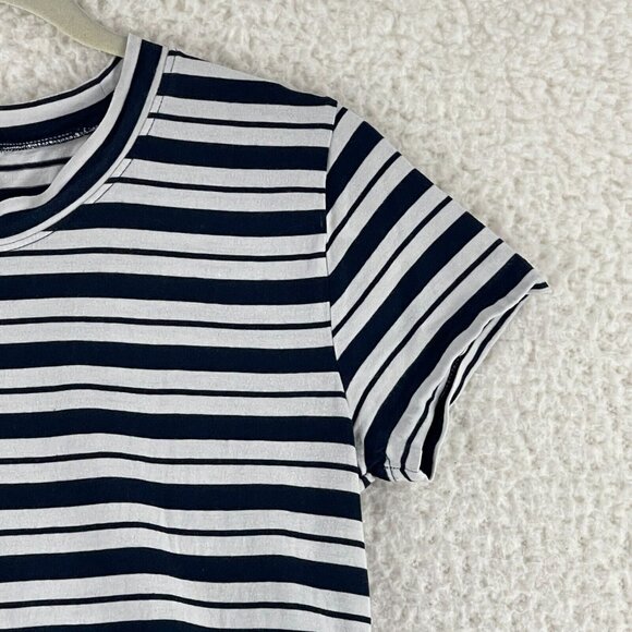 J. Crew Navy and White Striped Midi Dress - Picture 4 of 14